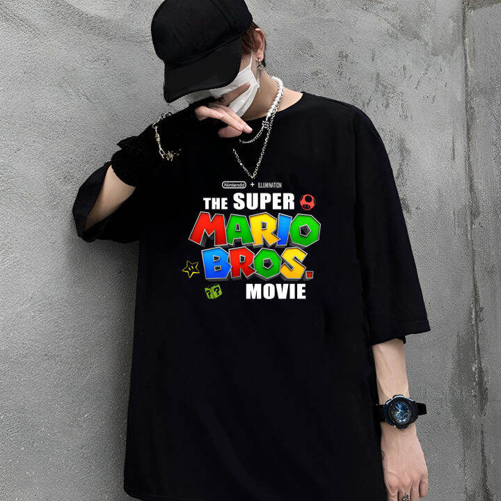 เสื้อยืดคุณภาพดี-niqlo-the-super-mario-bros-movie-ut-เสื้อยืด-แขนสั้น-พิมพ์ลายกราฟฟิค-8629