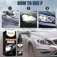 30ml Car Headlight Cleaning Polishing Repair Liquid Spray Anti-scratch Remover Light Auto Tool Retreading Head Scratch Agen E6A7 Cleaning Tools