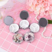 【CW】 New Folding PillBox Storage Metal pill Medicine Organizer Makeup pastillero pildoras estuche