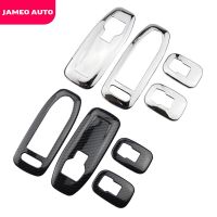 Jameo สวิตช์ที่ยกหน้าต่างรถ ABS Chrome อัตโนมัติ,อุปกรณ์ตกแต่งหน้าต่างสำหรับ Peugeot 2008 2014 - 2019