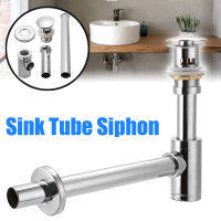 Basin Bottle Trap Brass Chrome Bathroom Sink Siphon with springDrains Silver Color Deodorant Wash Sink Waste Water