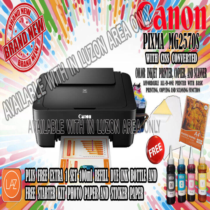 CANON PIXMA MG2570S PRINTER ( PRINT, SCAN, COPY ) CONVERTED to CISS