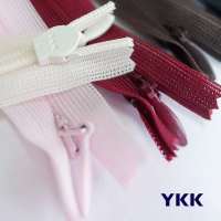 20ชิ้น/ล็อต YKK 2 # ลูกไม้ซิปล่องหนชุดแต่งงานอุปกรณ์เย็บผ้า24นิ้วยามเย็น