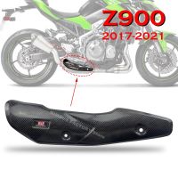 Yoshimura AK Le ปลอกกันกระแทกท่อไอเสียแผ่นกันความร้อนคาร์บอนไฟเบอร์ Z900กันลวกสำหรับ Z900คาวาซากิ2017 2018 2019 2020 2021