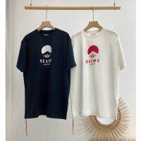 ☢ JAPAN Dingban Mountain เสื้อยืดแขนสั้น ผ้าฝ้าย พิมพ์ลายภูเขาไฟฟูจิ สําหรับคู่รัก