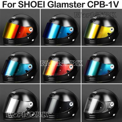 SHOEI เลนส์หมวกกันน็อคมอเตอร์ไซค์ CPB-1V หมวกกันน็อคแบบเต็มรูปแบบย้อนยุคป้องกันรังสียูวีอุปกรณ์เสริมรถจักรยานยนต์ Casco SHOEI