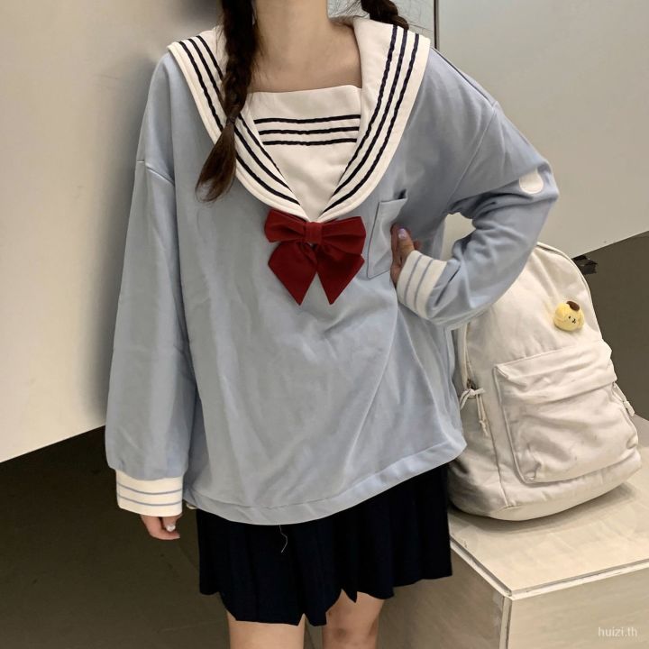 จัดส่งรวดเร็ว-สาวญี่ปุ่นสไตล์วิทยาลัยโบว์โบว์เสื้อกันหนาวเสื้อแขนยาวน่ารัก-jk-ชุดเล็กสด