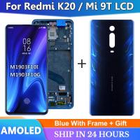 จอ Super Amoled 6.39นิ้วสำหรับอะไหล่หน้าจอสัมผัส LCD Mi 9T รองรับลายนิ้วมือสำหรับ Mi9t Mi 9T Pro M1903F10G