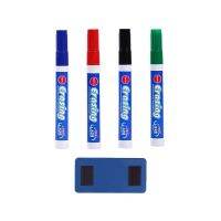 Whiteboard Markers Pen Blue Black Red Green Board Marker Magnetic Blackboard Erasable Pens Dry Erase Eraser For 2021 School