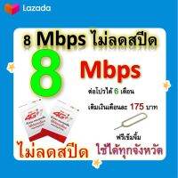 ซิมโปรเทพ 8  Mbps ไม่ลดสปีด เล่นไม่อั้น +โทรฟรีทุกเครือข่ายได้ แถมฟรีเข็มจิ้มซิม