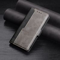 Flip Case For OPPO RENO 8 7 6 2 3 5G Reno 7 Lite Card slot Hit Color Leather Coque On RENO 4 4Z Lite Phone Cover holder