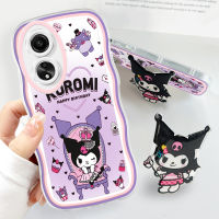 Case4you สำหรับ OPPO A58 4G A78 A77 4G,เคสโทรศัพท์หยักนิ่มแฟชั่นการ์ตูน Kuromi ป้องกันกล้องคลุมทั้งหมดเคสโทรศัพท์มือถือ