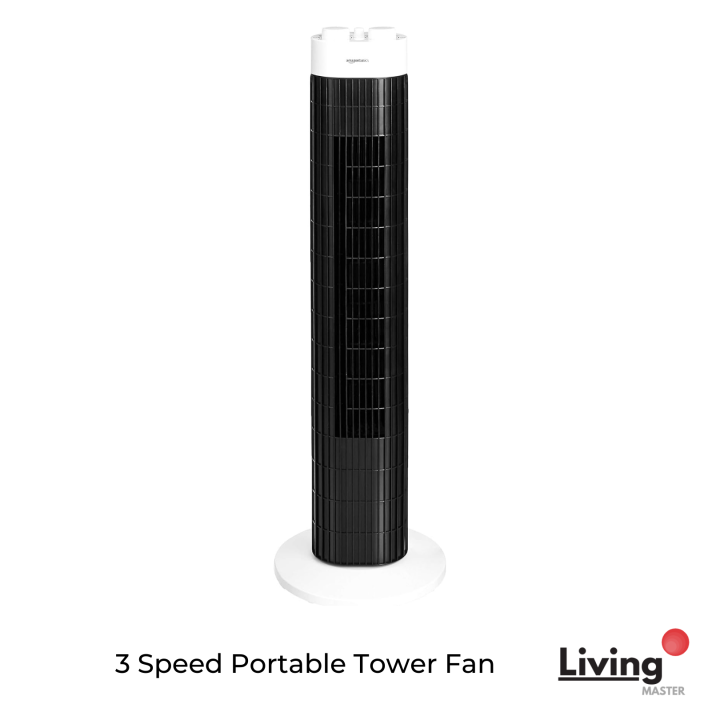 (100 Original)AmazonBasics High Quality 3 speed Oscillating Electric