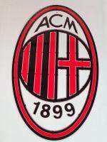 โลโก้ เอซี มิลาน AC Milan สีเหมือนจริง วัสดุเหล็ก ตัดเลเซอร์ ขนาด 65 cmทำสีเหมือนจริง เหมือนทำสีรถยนต์ภายนอกทุกขั้นตอน ทนแดดทนฝนติดตั้งง่าย