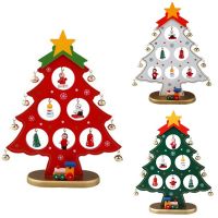 Christmas Ornament Wooden Christmas Tree Christmas Hanging Ornament Gift for Children Home Xmas Table Decoration