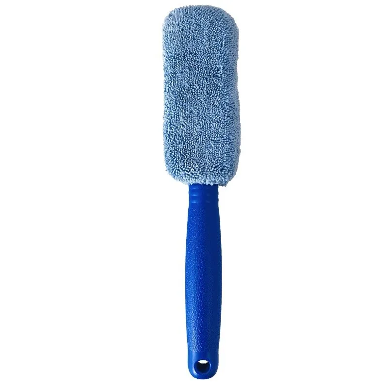 Car Wash Portable Microfiber Wheel Tire Rim Brush Car Wheel Wash Cleaning  for Car with Plastic Handle Auto Washing Cleaner Tools