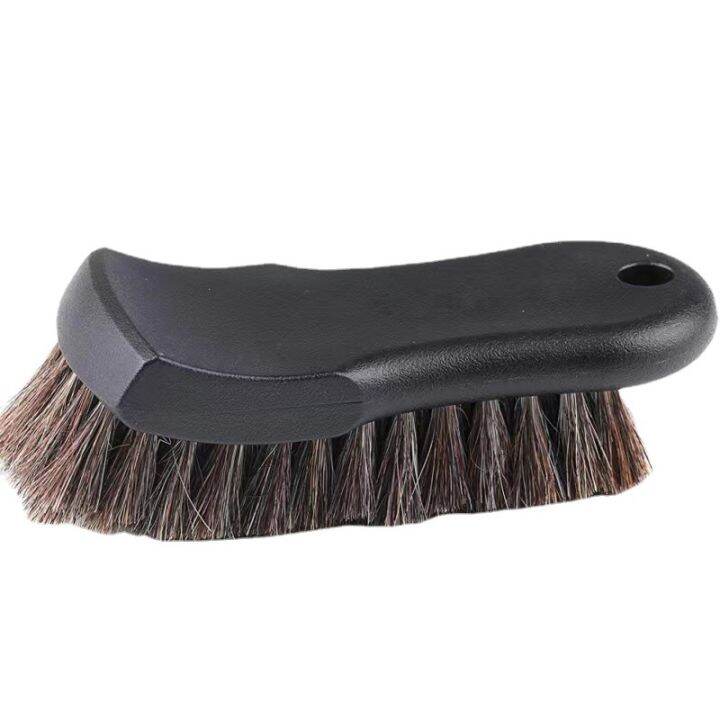 Car Interior Cleaning Brush Horsehair Leather Seat Brush Convertible
