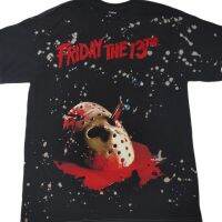 เสื้อยืด  ผลงานภาพยนต์   สยองขวัญในตำนาน  FRIDAY the 13th ผ้ากัดสกรีนสวย ปล.ป้ายโดนตัด เสื้อ gilden