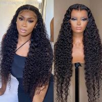 Water Wave Long Wigs For Women 13x6 HD Lace Frontal Wigs Brazilian Deep Curly Wave Human Hair ISEE YOUNG Full Lace Frontal Wigs [ Hot sell ] TOY CENTER