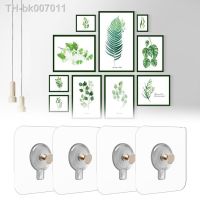 ✣▽卍  2/4Pcs Non-Trace Self Adhesive Nails Hook for Photo Frame Picture Frame Hole Hanging Nail Wall Paste Tack Photos Cross Stitch