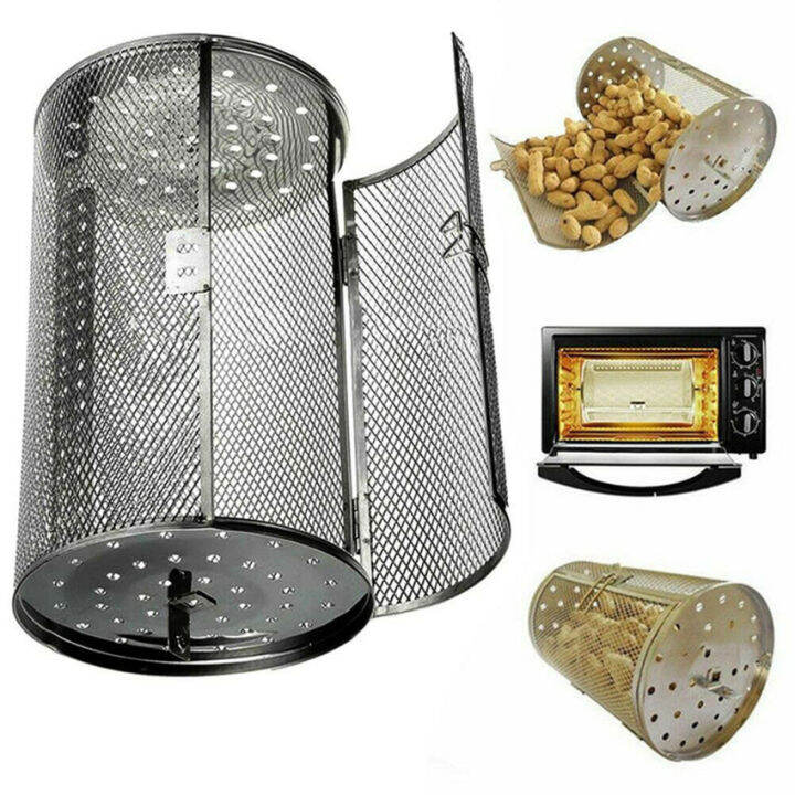 stainless-steel-barbecue-cooking-grill-grate-outdoor-round-bbq-campfire-grill-grid-camping-picnic-cookware