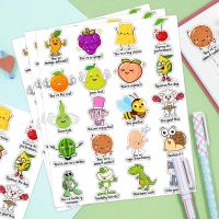 【CW】☢  100Pcs Reward Stickers Roll with Word Motivational for School Teacher Kids Student Stationery