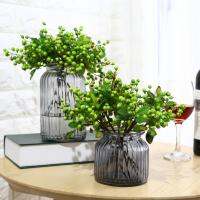 Lifelike Artificial Plant Faux Berry Plastic Fake Branch Simulation Blueberry Home Hotel Cafe Home Decor Decor Prop 4 Color Artificial Flowers  Plants