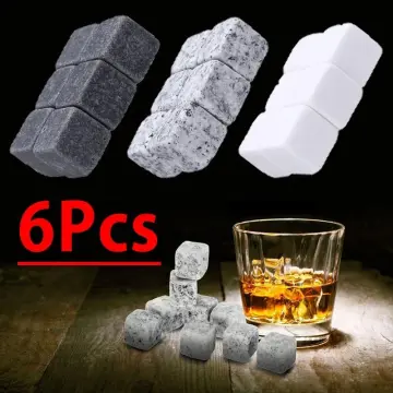 6pc Set Glacier Rocks Ice Cubes