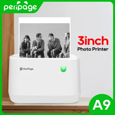 Peripage A9เครื่องพิมพ์บลูทูธความร้อนพกพา203Dpi,เครื่องพิมพ์ขนาดเล็กใบเสร็จใบเสร็จใบเสร็จภาพด้วยความร้อนสำหรับโทรศัพท์โทรศัพท์ IOS Android