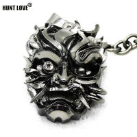 Samurai pendant wizard medallion necklace 32*25mm black punk Johnny Silverhand wild hunt games chains necklace NK0255