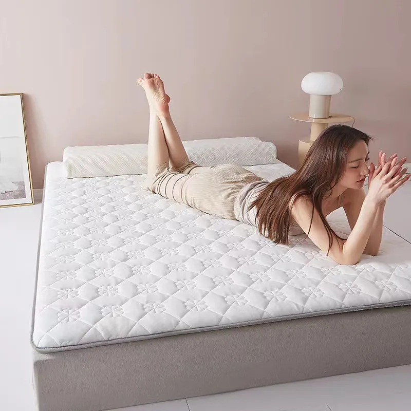 Tatami Mattress Thicker Mattress Soft Cushion Sponge Mat Dormitory Single  Double Folding Mattress Topper Foldable Sleeping Pad