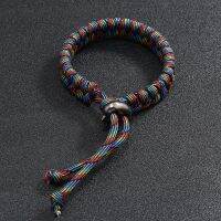 Noter Handwoven Paracord Survival Homme Adjustable Punk Jewelry Men Fathers Day Moda Masculina Pulseras Hombre