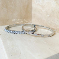 CZ DIAMOND STAINLESS BRACELET TINARI สร้อยข้อมือ กำไลข้อมือ สแตนเลส ผู้ชาย ของขวัญ หัวใจ สลักชื่อ