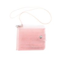 Transparent Jelly Purse Women PVC Clear Short Purse Glitter Wallet Card Holder Card Holders
