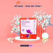 Bột uống Collagen nở ngực tăng kích thước vòng 1 phụ nữ hộp 20 gói Mbasic