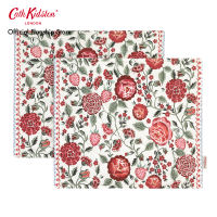 Cath Kidston Set of 2 Reversible Placemats Strawberry Garden  Cream/Pink แผ่นรองจาน ที่รองจาน ที่รองจานแคทคิดสตัน