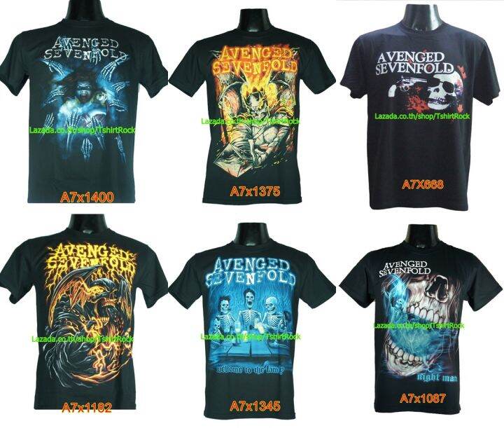 เสื้อวง-avenged-sevenfold-อะเว็นจด์เซเวนโฟลด์-a7x-ไซส์ยุโรป-เสื้อยืดวงดนตรีร็อค-เสื้อวงวินเทจ90s