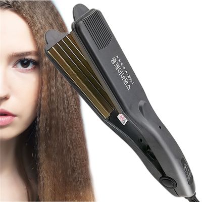 【CC】 Corrugated Hair Curler Flat Iron Curling Fluffy Small Crimper Corn Plate Perm Splint Styling Tools