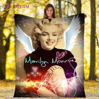 2023 Marilyn Monroe Soft Plush Blanket,Flannel Blanket Throw Blanket for Living Room Bedroom Bed Sofa Picnic Kids Picnic Banket