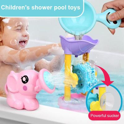 High Quality Durable 1 Set Bath Toy Shower Spray Water Waterwheel Bathtub Accessories for Bathroom Kids For Children Kids baby Infants Toddlers toys G