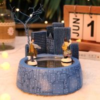 Christmas Ornament Rotating Music Box Music Box Creative Gift for Girls and Children Birthday Exquisite Valentines Day toy