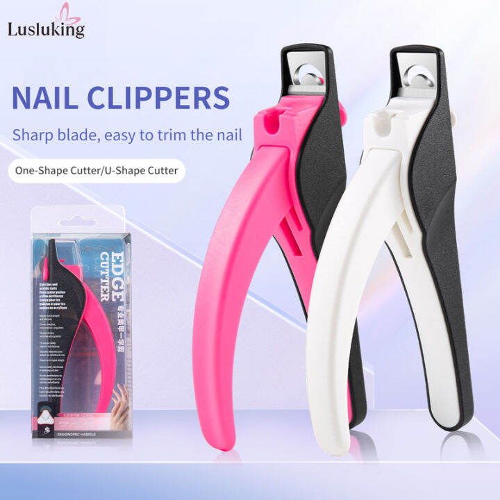 Ushaped Nail Clippers Straight Edge Fake Nails Cutter Tips Manicure