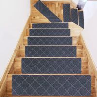 76x20.3cm Stair Tread Carpet Mats Self-adhesive Floor Step Mat Non Slip Pad Protection Cover Pads Home Decor Stair Step Cover