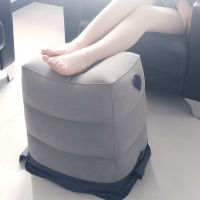 Update PVC Flight Sleeping Footrest Pillow Kids Resting Pillow On Airplane Car Bus Easy Inflatable Travel Foot Rest Pillow