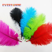 50 PCS Soft Fluffy Ostrich Plumes Feathers for DIY Party Wedding Jewelry Ornaments Length 20-25cm Indian IF57