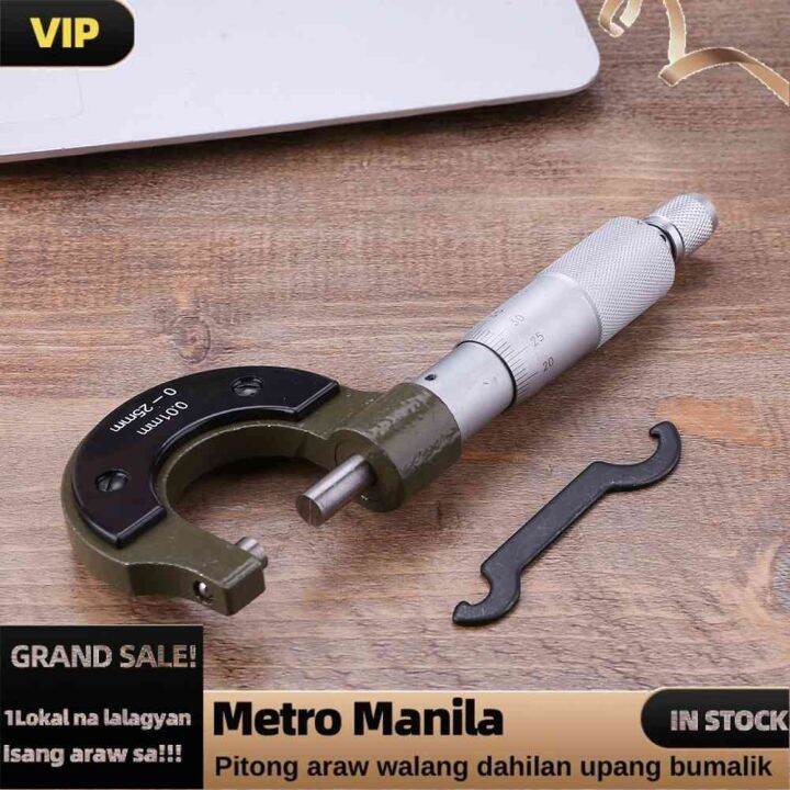 Practical Measurement Micrometer Carbon Steel Metric Micrometer Precise