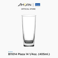 AMORN- (Ocean) B11014 Plaza - แก้วพลาซ่า แก้วดริ๊งเเวร์ แก้วโอเชี่ยนกลาส Plaza  Ocean Glass B11014 Drinkware Tumbler Plaza 14 oz. ( 405 ml.)