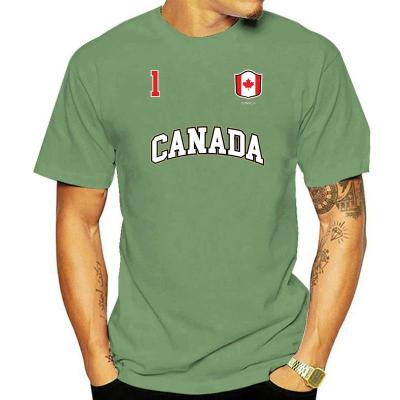 2022 Summer Fashion Canada Shirt Number 1 BACK Canadian Team Sports Hockeyer Soccers T shirt