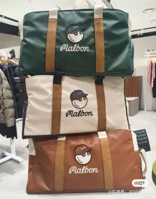 MALBON South กระเป๋ากอล์ฟ Malbon Malben กระเป๋าเสื้อผ้ากระเป๋าถือสะพายไหล่ PU,กระเป๋ารองเท้า