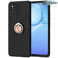 สำหรับ Vivo V19 Case [แหวนโลหะหัวเข็มขัด] เคส TPU นิ่มฝาครอบด้านหลัง360 ° หมุนขาตั้งวางแหวนสามารถทำงานร่วมกับติดตั้งรถยนต์แม่เหล็กทนต่อแรงกระแทก